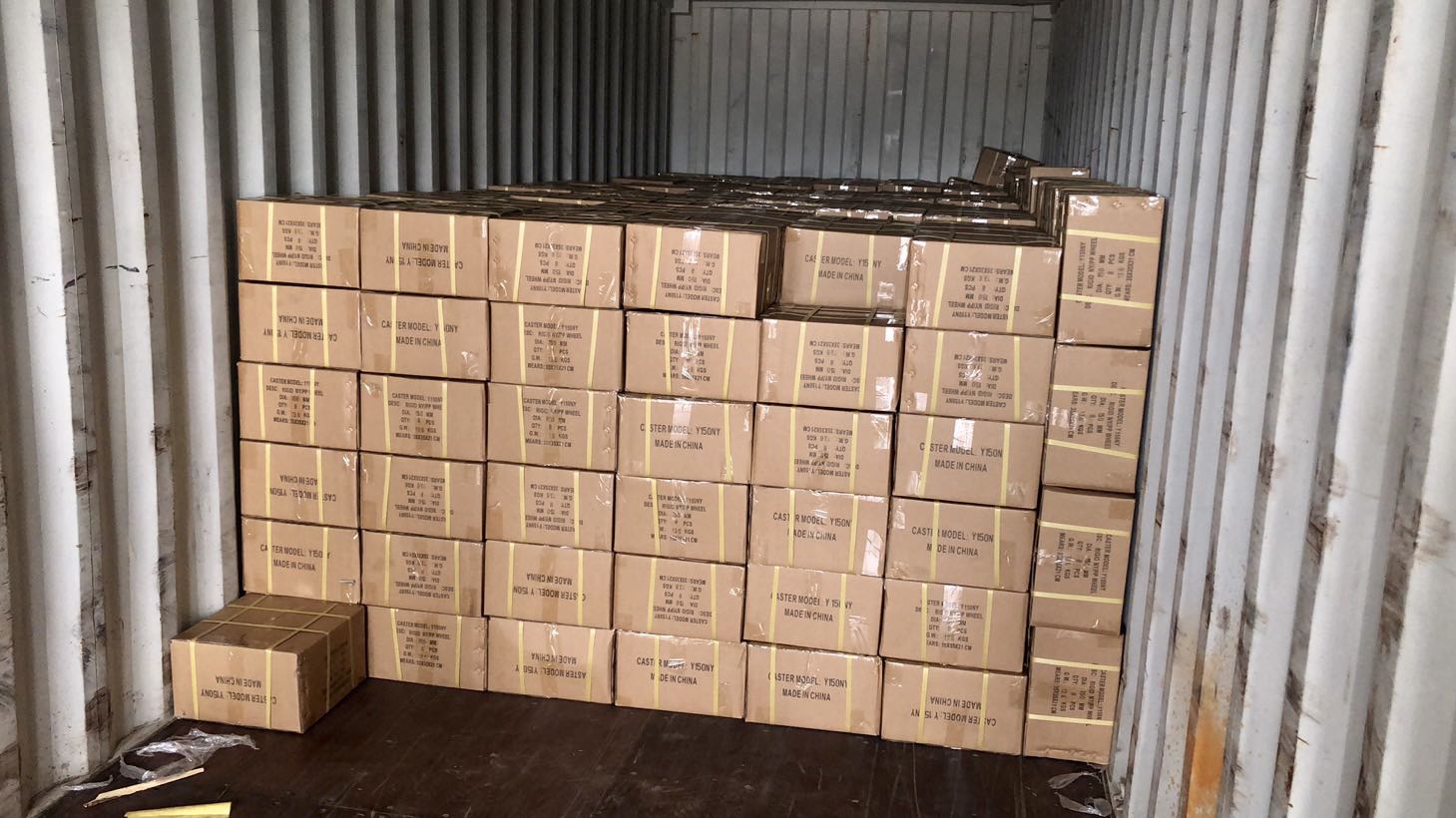 Unify the carton size of heavy duty casters_ Foshan Panda Hardware