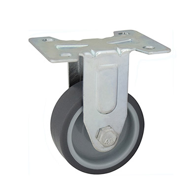 2 inch TPR Wheel Fixed Top Plated Castor