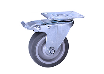 Swivel & Brake TPR wheel Caster