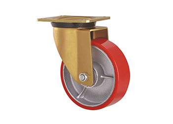 Heavy duty Swivel PU-Iron wheel Castor