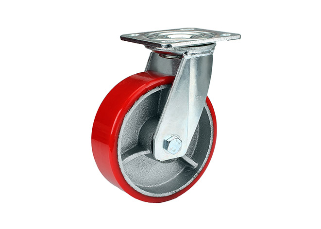 Swivel PU-iron wheel Caster