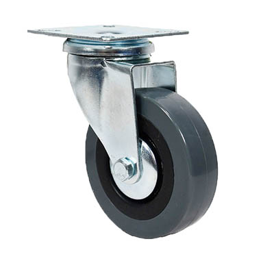 3 Inch PVC Wheel Institutional Castor Top Plate Swivel